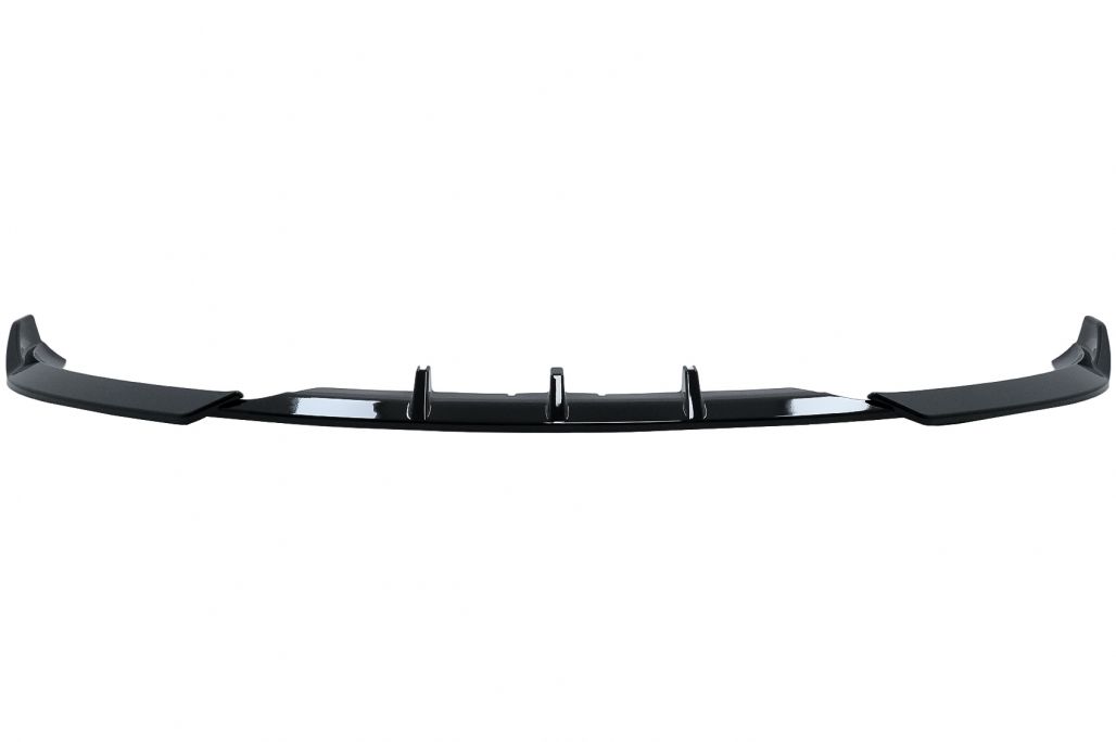 Front Bumper Add-On Spoiler Lip suitable for Audi A4 B8 (2007-2012) Sedan Avant Piano Black