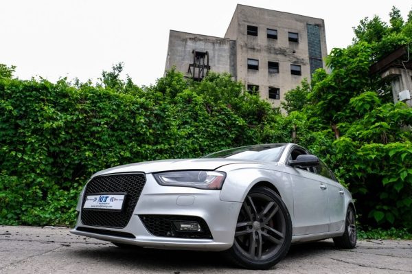 Fog Lamp Covers suitable for Audi A4 B8 Facelift (2012-2015) RS4 Design Black - Image 10