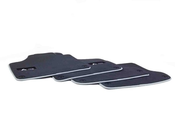 NEW GENUINE AUDI A3 2009-2013 FRONT & REAR PREMIUM BLACK TEXTILE FLOOR MATS LHD 8P1061270PMNO - Image 4