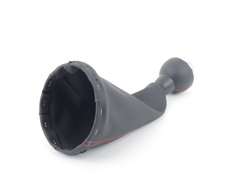 NEW MINI GENUINE COOPER R60 JCW SHIFT 6 SPEED KNOB WITH LEATHER BOOT BLACK RED 25119808704 - Image 3