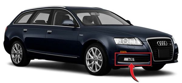 NEW GENUINE AUDI A6 C6 FRONT BUMPER FOG LIGHT GRILLE LOWER RIGHT O/S SIDE 4F0807682N01C - Image 2