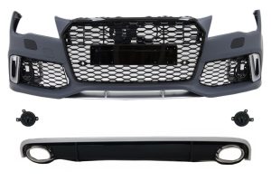 RS7 Design Front Bumper with Diffuser for AUDI A7 4G Pre-Facelift 10-14