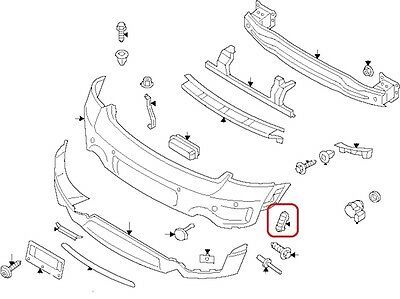 MINI NEW GENUINE COUNTRYMAN R60 S JCW REAR BUMPER GRID GRILLE RIGHT O/S 51129804300 - Image 2