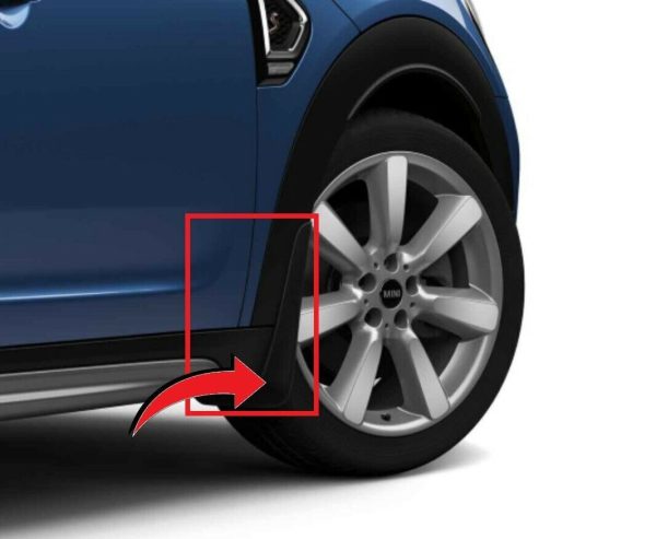 NEW GENUINE MINI F60 COUNTRYMAN FRONT REAR MUD FLAPS SPLASH GUARD LEFT RIGHT SET - Image 2