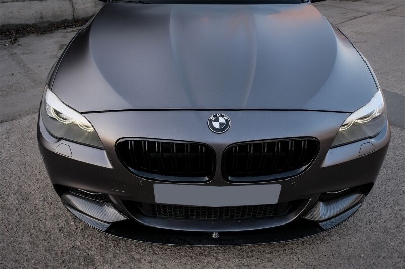 Front Bumper Spoiler Lip Carbon Coating suitable for BMW 5 Series F10 F11 (2011-2013) with Mirror Covers M-Performance Design - Image 13