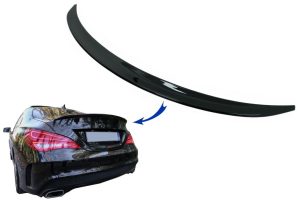 Trunk Boot Lid Spoiler suitable for Mercedes CLA C117 W117 (2013-2018) Shiny Black