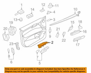 NEW GENUINE AUDI Q7 07-15 DOOR HANDLE SWITCH PANEL TRIM LIGHT GRAY LEFT N/S LHD 4L1867171AJ50