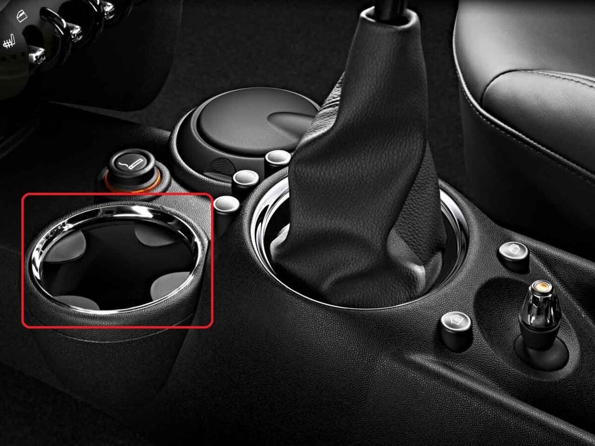 MINI NEW GENUINE R55 R56 R58 R59 TRIM RING FOR FRONT CUP HOLDER CHROME 51162756166 - Image 2
