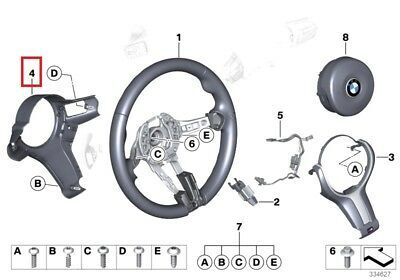 NEW GENUINE BMW F MODELS M SPORT STEERING WHEEL REAR COVER 32307848267 - Image 2