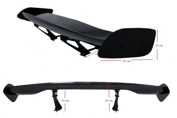 Universal Adjustable Trunk Spoiler Wing GT Design Real Carbon - Image 10