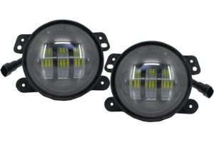 Fog Lights 4 Inch Full LED suitable for JEEP Wrangler JK TJ LJ (2007-2017)