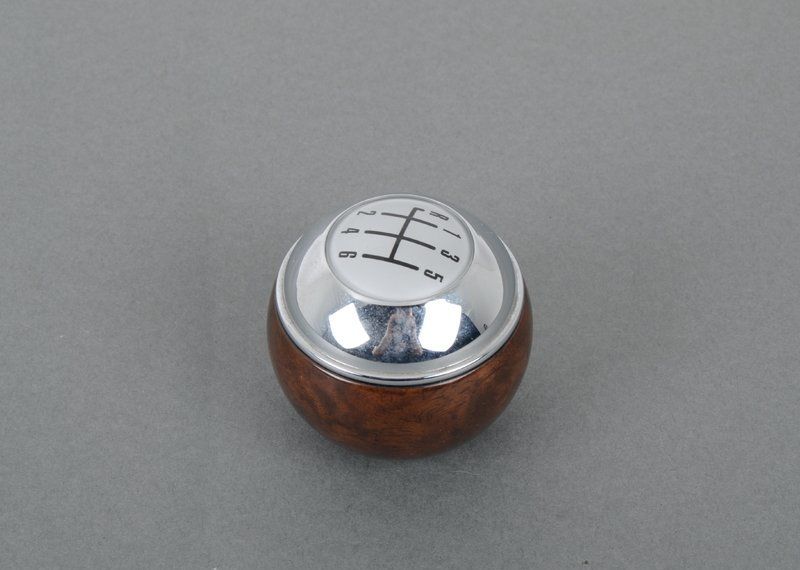 NEW GENUINE MINI R50 ONE R52 S R53 S MANUAL 6 GEAR WOOD CROME SHIFT KNOB 25117542273