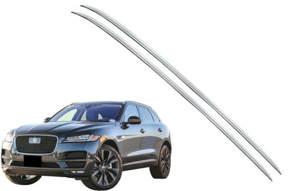 Decorative Roof Rails suitable for Jaguar F-PACE (2017-up) Aluminium - Image 6