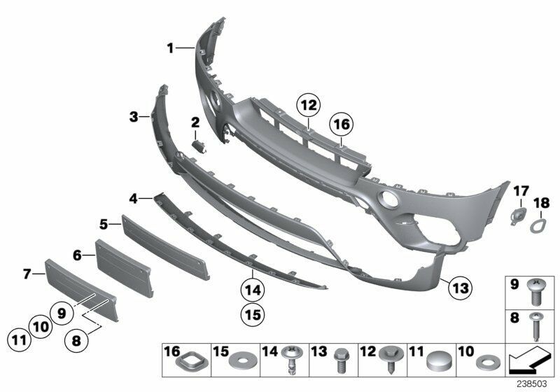 BMW NEW GENUINE X5 SERIES E70 LCI 10-13 FRONT BUMPER TOW HOOK EYE COVER 51117222744 - Image 4