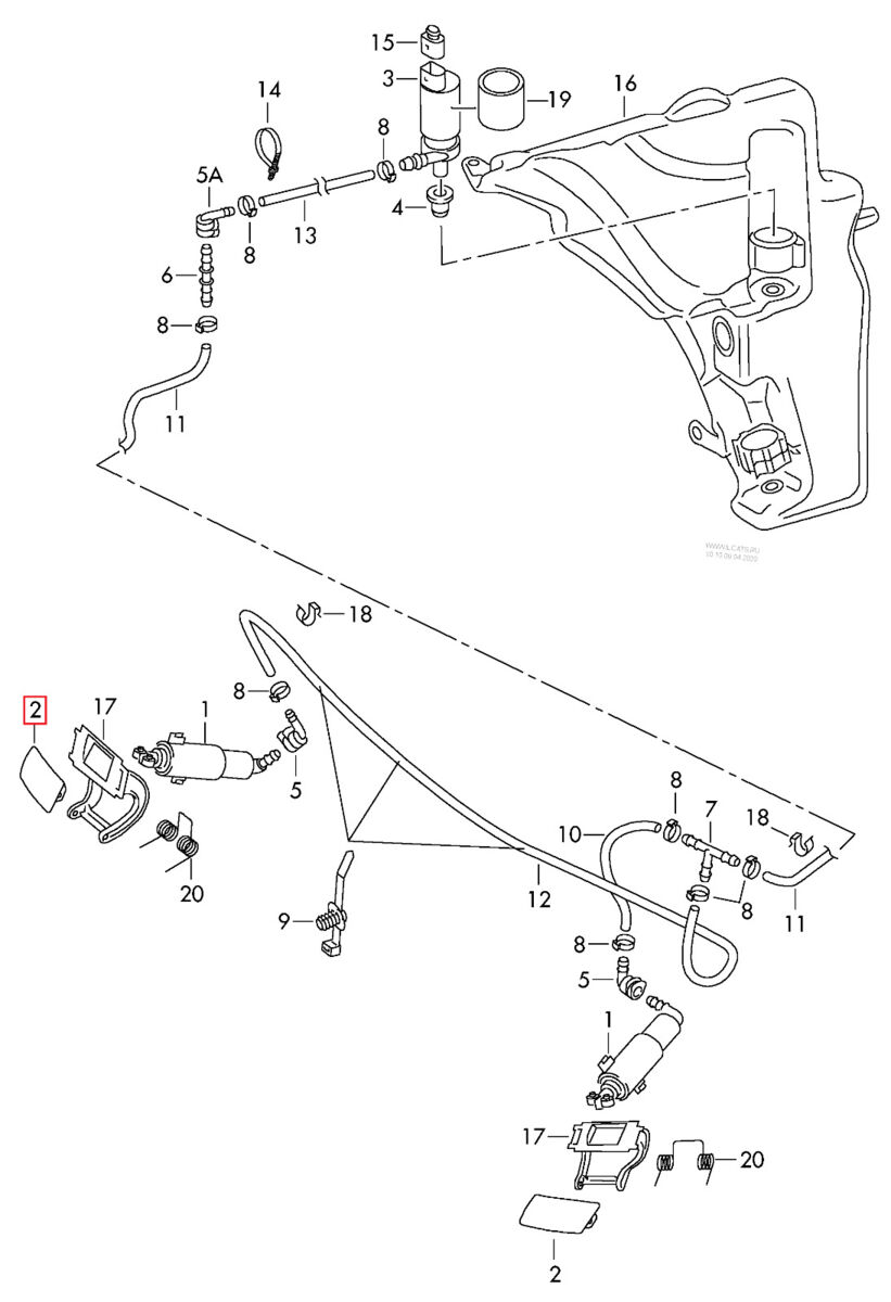 NEW GENUINE AUDI RS5 HEADLIGHT WASHER COVER CAP RIGHT O/S 8T0955276AGRU - Image 3