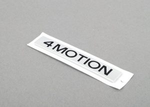 NEW GENUINE VW GOLF PASSAT 4MOTION CHROME BLACK BADGE EMBLEM TRUNK 3C0853675DFXC