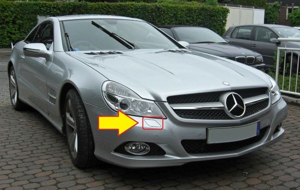 NEW GENUINE MERCEDES BENZ MB SL CLASS W230 FACELIFT HEADLIGHT WASHER COVER RIGHT A23088012059999 - Image 2