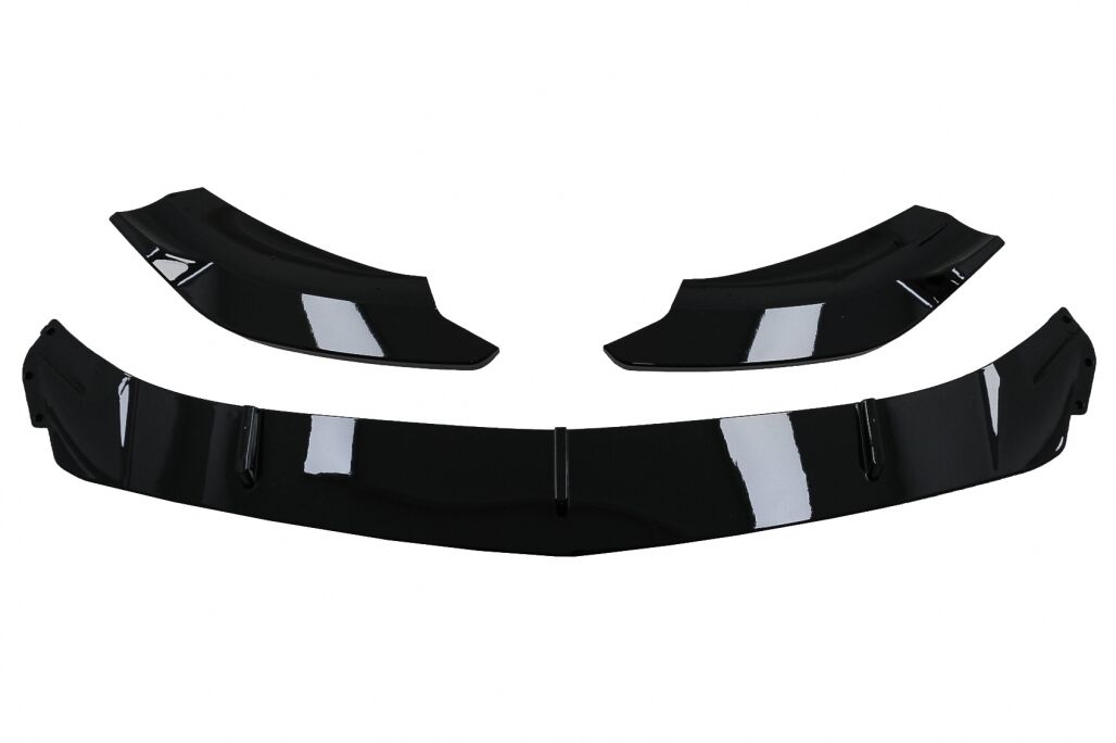 Front Bumper Spoiler Lip suitable for Mercedes A-Class W177 V177 Sport-Line / A35 (2018-Up) Piano Black - Image 10