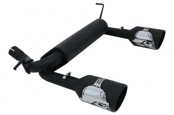 Complete Exhaust System Axle-Back suitable for JEEP Wrangler / Rubicon JK (2007-2017) Double Exhaust Metal Mulisha Design - Image 3