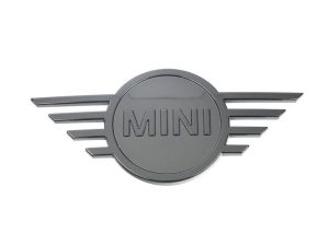 NEW GENUINE MINI COOPER F55 F56 F57 FRONT PIANO BLACK WING BADGE 51142465241