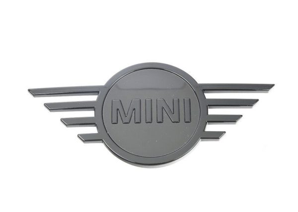 NEW GENUINE MINI COOPER F55 F56 F57 FRONT PIANO BLACK WING BADGE 51142465241