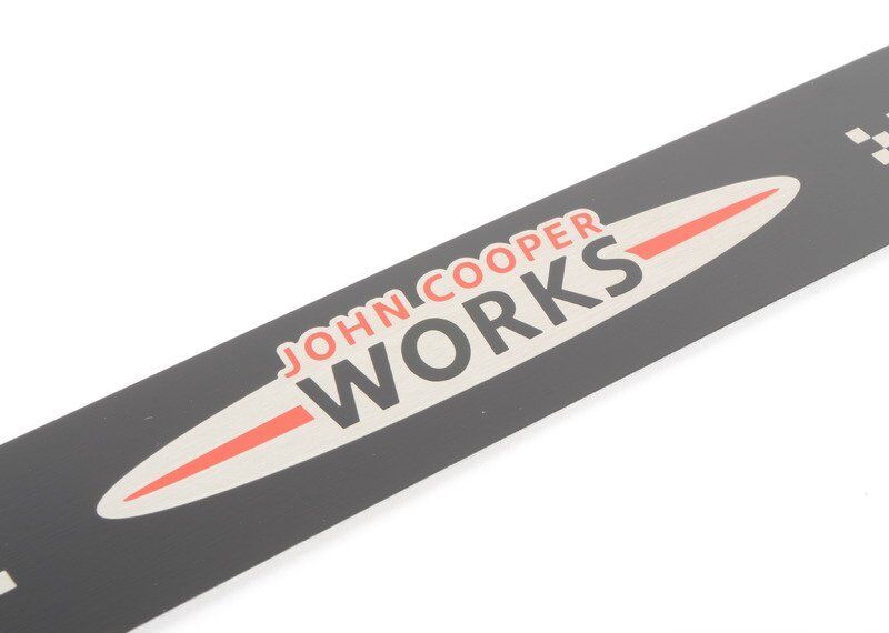 FOR MINI NEW GENUINE R55 R56 R57 R58 R59 JCW BLACK METAL DOOR ENTRY STRIP 51477406651 - Image 3