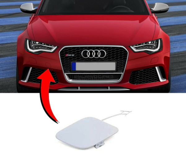 NEW GENUINE AUDI RS6 2011-2014 FRONT BUMPER TOW HOOK EYE COVER CAP 4G0807241HGRU