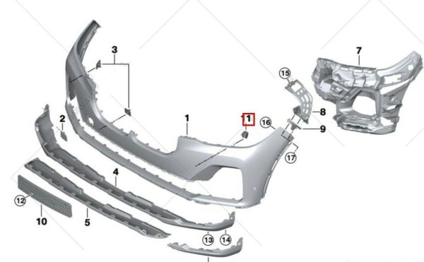 NEW GENUINE BMW X5 G05 G07 X5 30dX 40iX 50iX M50dX X7 SAV SUPPORT 51117421839 - Image 4