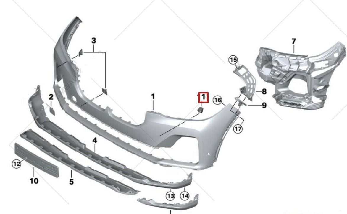NEW GENUINE BMW X5 G05 G07 X5 30dX 40iX 50iX M50dX X7 SAV SUPPORT 51117421839 - Image 4