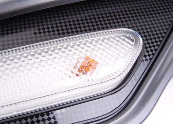 MINI NEW GENUINE R60 R61 SIDE CARRIER TURN SIGNAL TRIM BLACK CHECKERED RIGHT O/S 51139806638 - Image 6