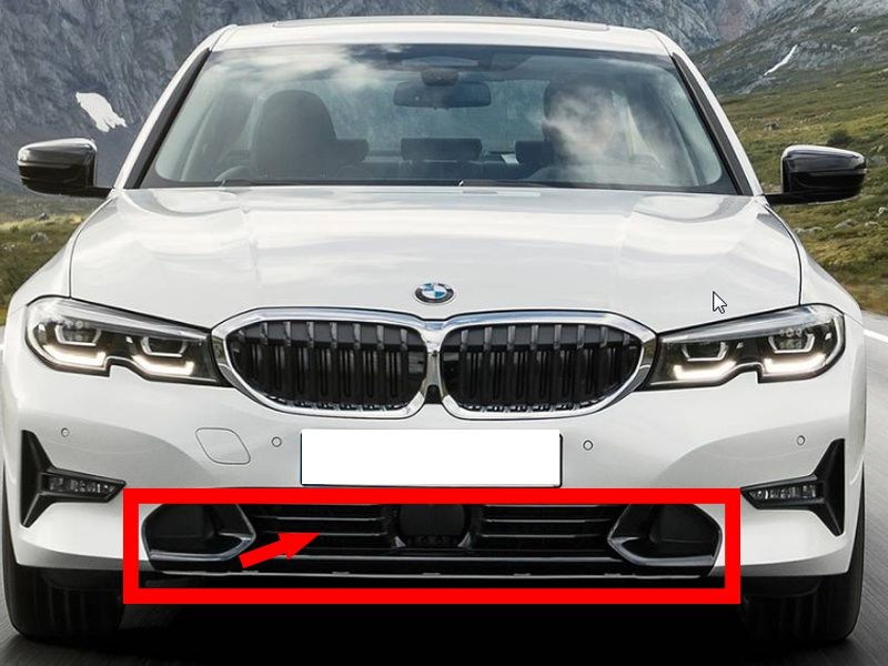 NEW GENUINE BMW 3 SERIES G20 G21 LUXURY SPORT LINE FRONT BUMPER INLET GRILL 51117464198
