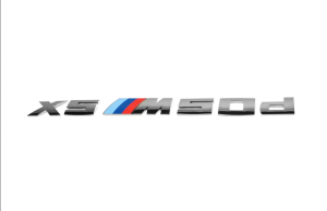 X5 M50d Genuine Rear Trunk Lid Lettering Badge Emblem Sticker Label
