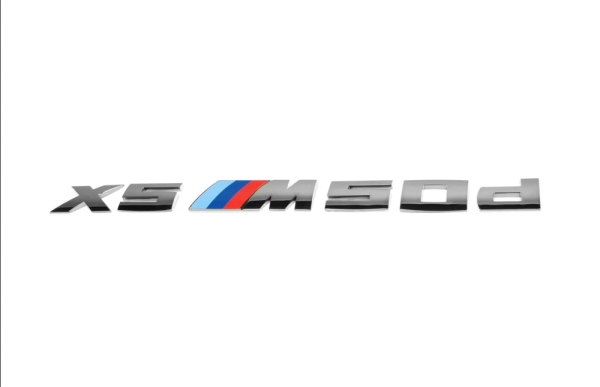 X5 M50d Genuine Rear Trunk Lid Lettering Badge Emblem Sticker Label