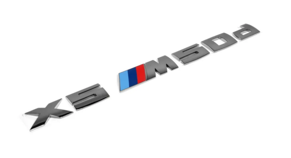 X5 M50d Genuine Rear Trunk Lid Lettering Badge Emblem Sticker Label - Image 2