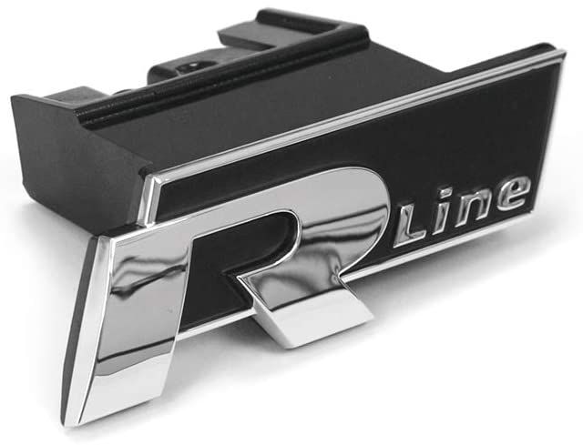 NEW GENUINE VOLKSWAGEN T-CROSS C11 R-LINE LOGO BADGE ON FRONT GRILL 2GM853948LDB