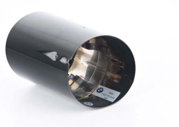 BMW NEW GENUINE 5 6 F10 F11 F07 F12 F13 F06 EXHAUST PIPE TIP BLACK 18307612731 - Image 3