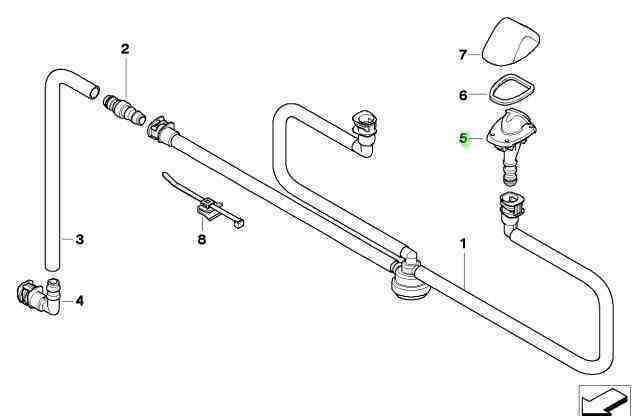 BMW E81 E87 E82 E88 FRONT BUMPER HEADLIGHT O/S RIGHT WASHER SPRAY NOZZLE 61677179466 - Image 2