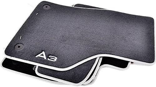 NEW GENUINE AUDI A3 CABRIOLET 2015- FRONT & REAR BLACK TEXTILE FLOOR MATS LHD 8V1061272BMNO