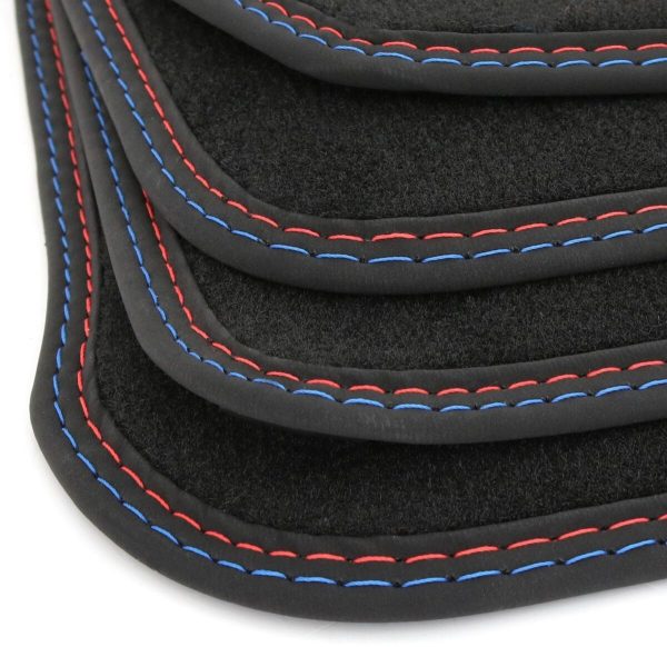 Performance Black Velour floor mats rugs set 4x Carpets For BMW G20 G21 LHD