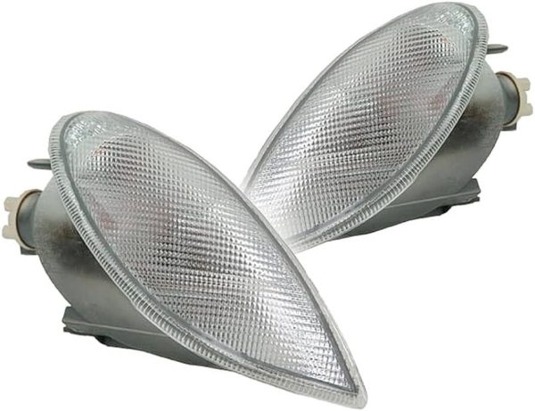 White Front Turn signals/ Indicators For Mercedes SLK R170 96-04