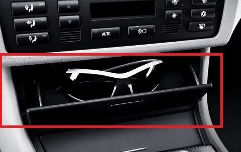 BMW NEW GENUINE 3 E46 CENTER CONSOLE SUNGLASS TRAY / STORAGE CUBBY 51168260312 - Image 2