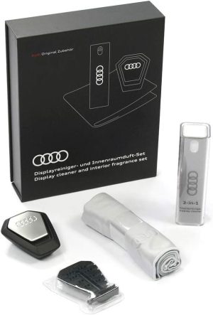Genuine Audi Display Cleaner cloth +Interior Fragrance Set Starter Kit 80A057800