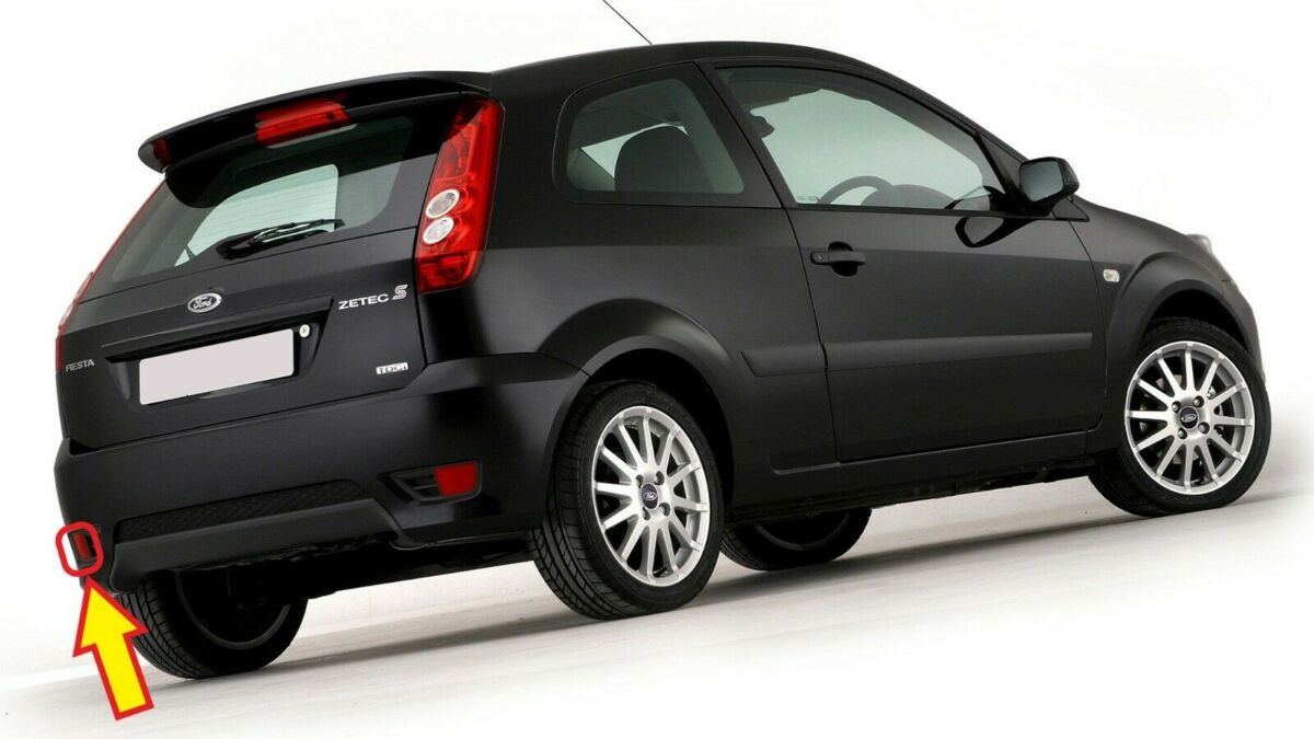 NEW GENUINE FORD FIESTA 04-08 ST ZETEC S REAR BUMPER LOWER REFLECTOR LEFT N/S 1332795 - Image 2