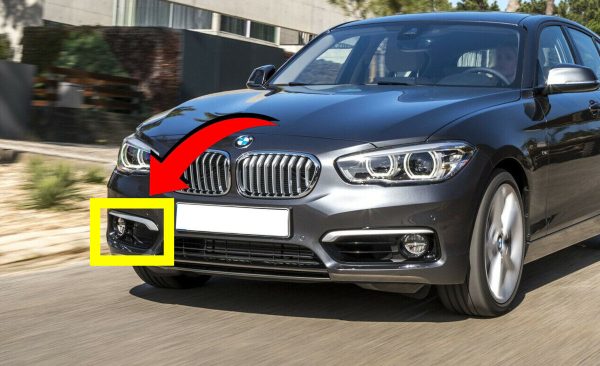 GENUINE BMW 1 SER F20 F21 LCI URBAN LINE FRONT M SPORT BUMPER FOG GRILL RIGHT 51117443806 - Image 2