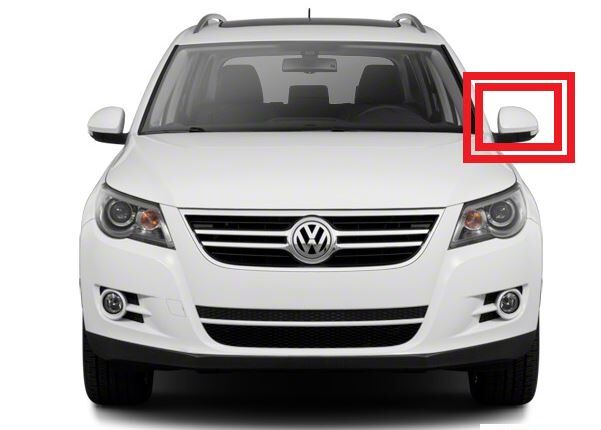 NEW GENUINE VOLKSWAGEN TIGUAN 2008-2016 N/S LEFT DOOR MIRROR CAP TRIM PRIMED 5N0857537GRU - Image 2