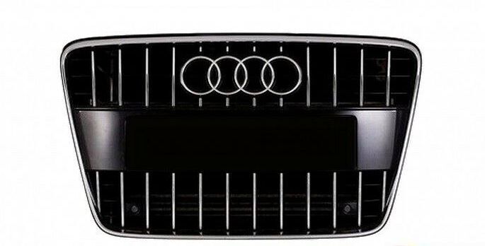 NEW GENUINE AUDI Q7 10-16 FRONT CENTER GRILL ASSEMBLY GLOSS BLACK 4L0853651G T94