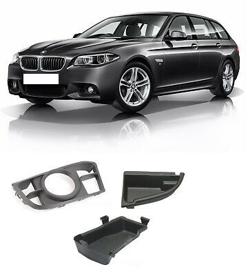 BMW GENUINE 5 SERIES F10 F11 14-16 M SPORT FRONT BUMPER GRILL LEFT WITH PLATES