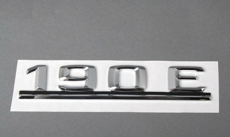 NEW GENUINE MERCEDES BENZ MB C CLASS W201 190E REAR TRUNK EMBLEM BADGE - Image 3