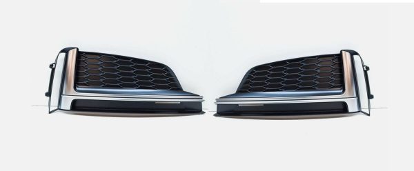 NEW GENUINE AUDI S5 2017-2018 FRONT BUMPER O/S RIGHT N/S LEFT AIR VENT GRILL SET