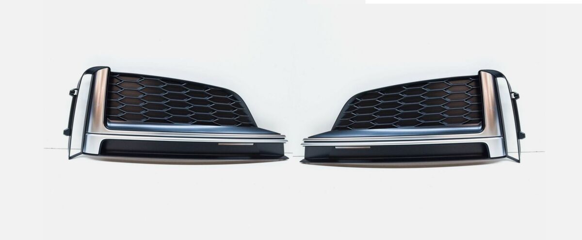 NEW GENUINE AUDI S5 2017-2018 FRONT BUMPER O/S RIGHT N/S LEFT AIR VENT GRILL SET